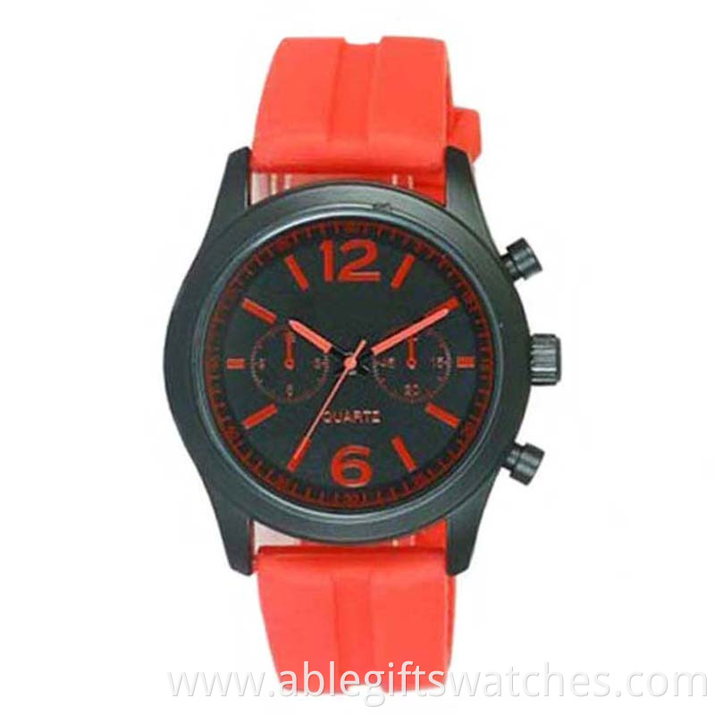 couple silicone quartz watch